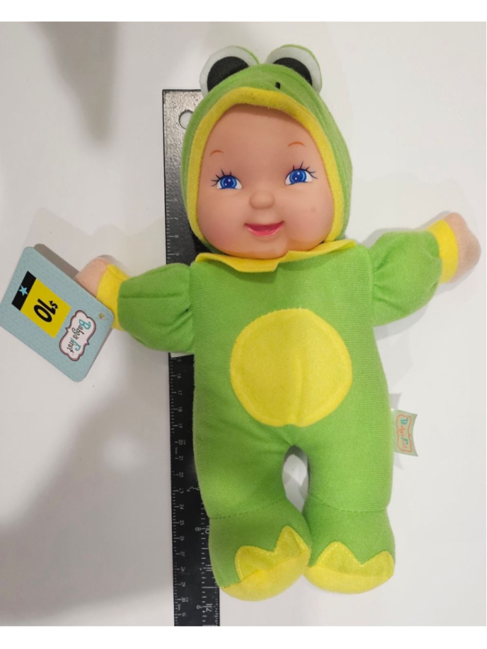 Baby's First Frog Plush Doll One Size Green Yellow